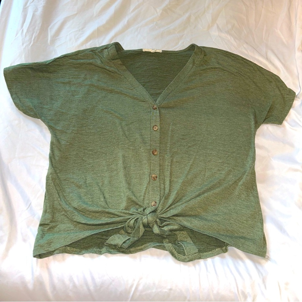 Above & Beyond Green Blouse